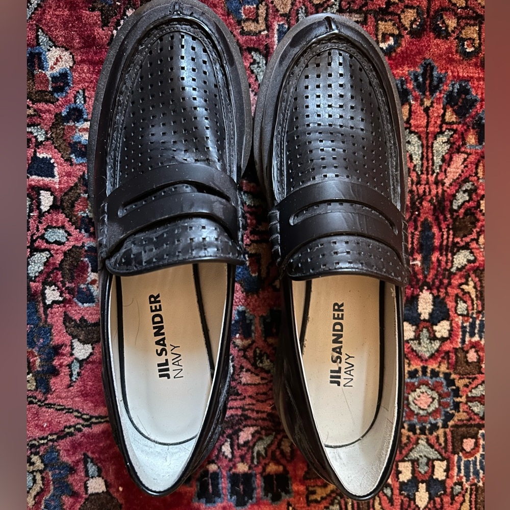 Jil Sander loafers, size 39/8.5